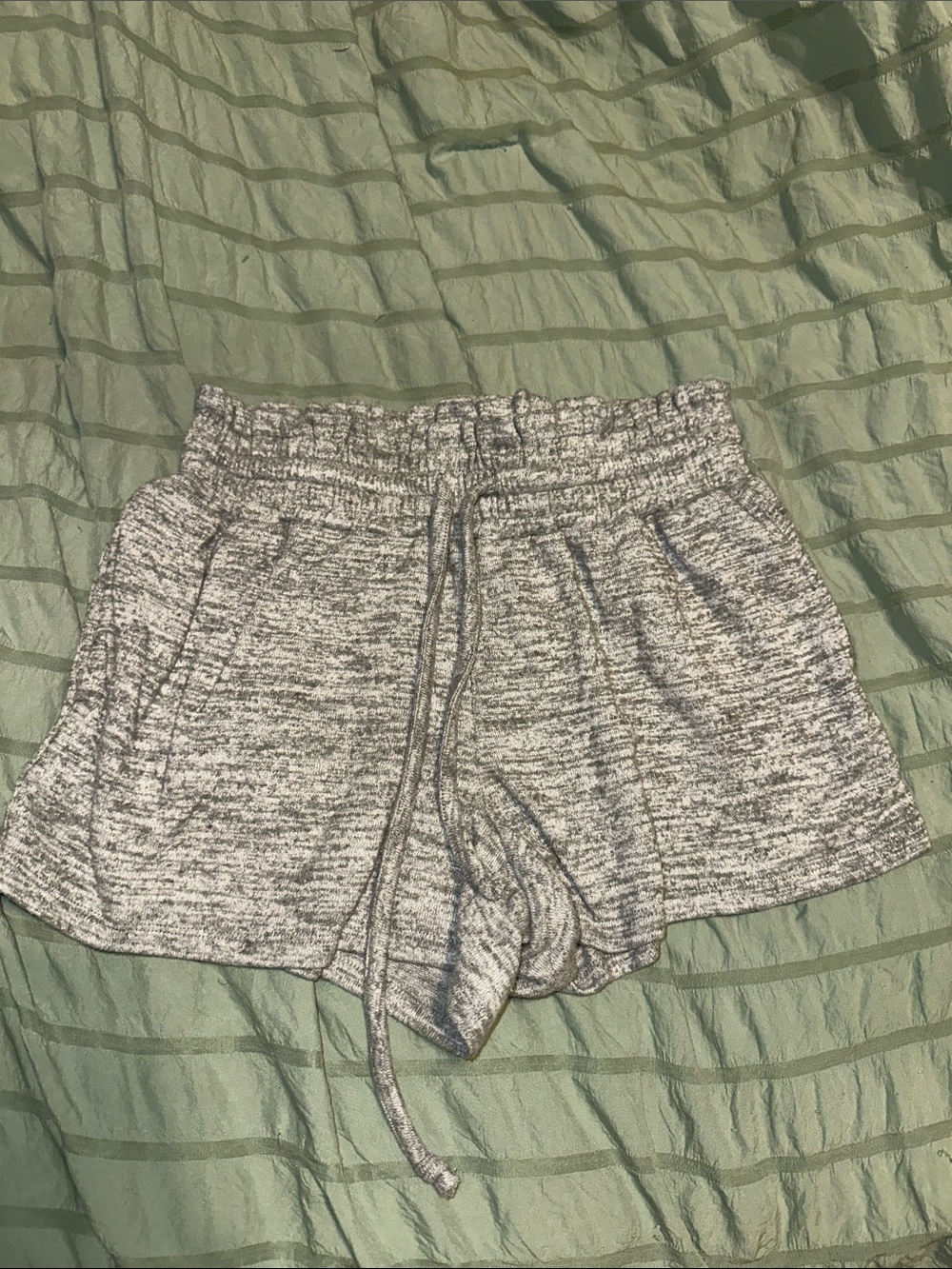 flirtitude Heathered Gray Athletic Drawstring Shorts